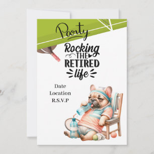 Invitación Jubilación de tenis