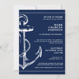 Invitación Jubilación del Ancla Azul de la Armada Náutica