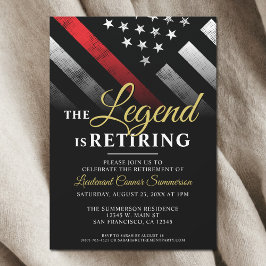 Invitación Jubilación del Departamento de Bomberos