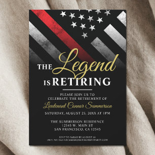 Invitación Jubilación del Departamento de Bomberos