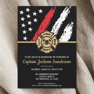 Invitación Jubilación del Departamento de Bomberos de la Líne