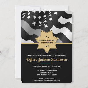 Invitación Jubilación del funcionario de prisiones encargado 