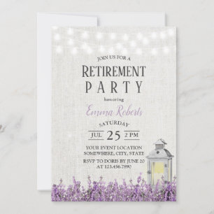 Invitación Jubilación floral de lavavajillas blancas vintage