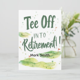 Invitación Jubilación GOLF RETIREMENT, Relax & ParTee para go