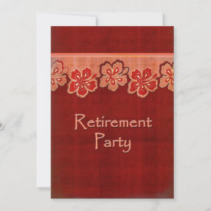 Invitación Jubilación Hawaiana Hibiscus