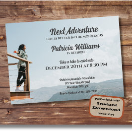 Invitación Jubilación La próxima aventura es mejor mujer