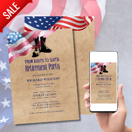 Invitación ¡JUBILACIÓN MILITAR desde botes a demandas! Bander