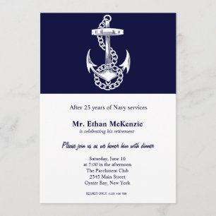 Invitación Jubilación naval