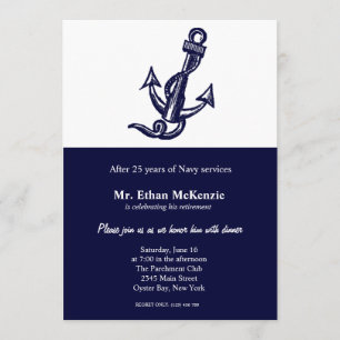 Invitación Jubilación naval