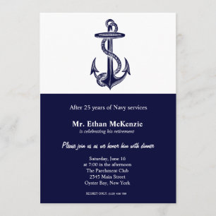 Invitación Jubilación naval