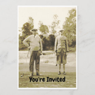 Invitación Jubilación para el golfista que ama el golf. Grand