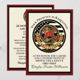 Invitación Jubilación/Reconocimiento de los bomberos