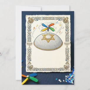 Invitación Judaica divertida Bar Mitzvah