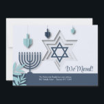 Invitación judía en movimiento<br><div class="desc">Infórmele a todos de su nueva dirección con esta bonita invitación que incluye elementos judíos. ¡Perfecto también para saludos de Hanukkah! (Imagen de Freepik). La tarjeta es fácil de personalizar con su texto, fuente y color de fuente. ¿No es exactamente lo que buscas? Todos nuestros productos pueden ser personalizados diseñados...</div>