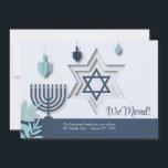 Invitación judía en movimiento<br><div class="desc">Infórmele a todos de su nueva dirección con esta bonita invitación que incluye elementos judíos. ¡Perfecto también para saludos de Hanukkah! (Imagen de Freepik). La tarjeta es fácil de personalizar con su texto, fuente y color de fuente. ¿No es exactamente lo que buscas? Todos nuestros productos pueden ser personalizados diseñados...</div>