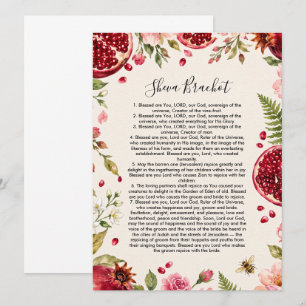 Invitación judía Sheva Brachot