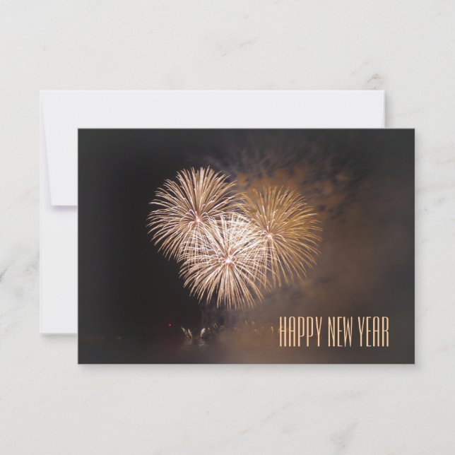 Invitación juega a las cartas: happy new year (Anverso)