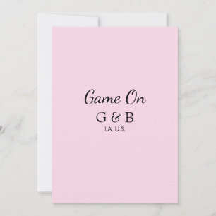 Invitación Juego activado agregar nombre de la pareja lugar d