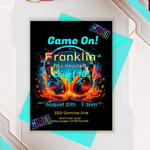 Invitación Juego activado, Siguiente nivel, Jugador Un videoj