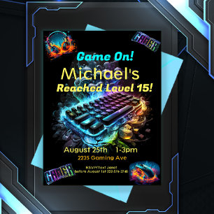 Invitación Juego activado, Siguiente nivel, Jugador Un videoj