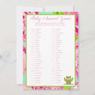 Invitación Juego Baby Shower
