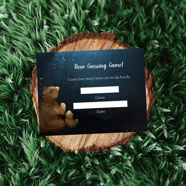 Invitación Juego Baby Shower de conteo de Bears (Subido por el creador)