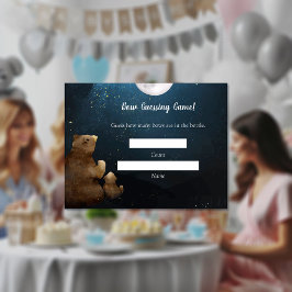 Invitación Juego Baby Shower de conteo de Bears