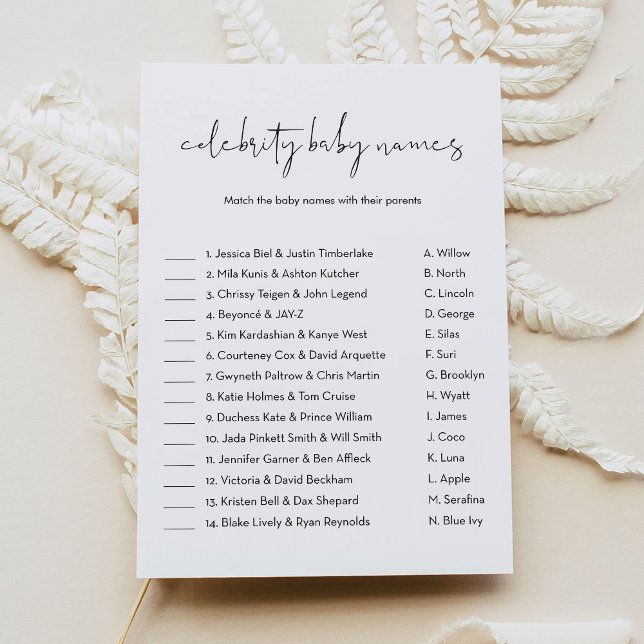 Invitación Juego Baby Shower de STELLA Celebrea Baby Name (Subido por el creador)