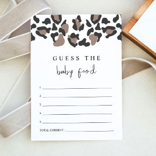 Invitación Juego de Adivina la Comida para Bebés con Estampad