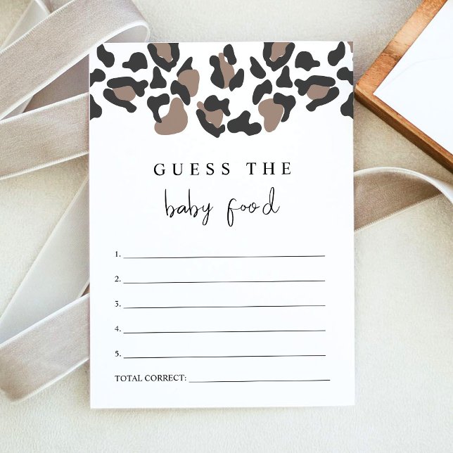 Invitación Juego de Adivina la Comida para Bebés con Estampad (Subido por el creador)