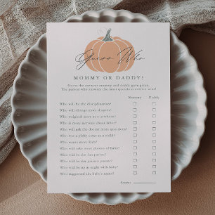Invitación Juego de Adivina Quién en el Baby Shower de Calaba