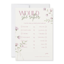 Juego de Adivina Quién Minimalista Floral para Des