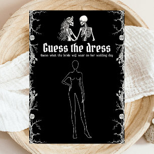 Invitación Juego de adivinanza del vestido de novia de Hallow