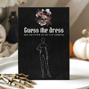 Invitación Juego de adivinanza del vestido de novia para fies