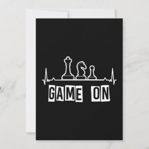 Invitación Juego de ajedrez en jaque mate Pieces Jugador de t