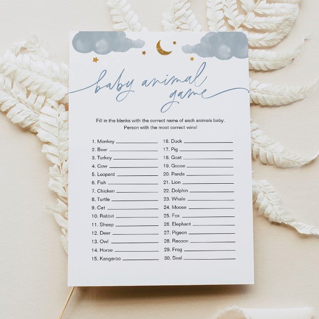 Invitación Juego de animales bebés Twinkle Little Star Baby S (Subido por el creador)