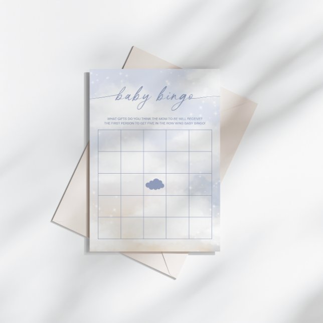 Invitación Juego de Baby Shower Baby Bingo Cloud 9 (Subido por el creador)