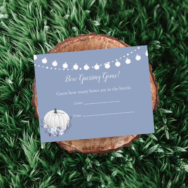 Invitación Juego de Baby Shower de adivinación de calabaza bl (Subido por el creador)