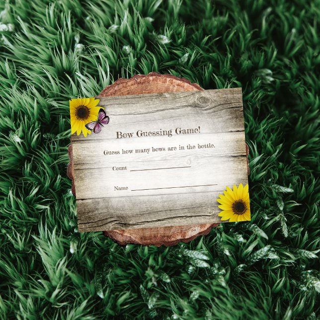 Invitación Juego de Baby Shower de confeción de girasoles | R (Subido por el creador)