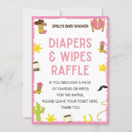 Invitación Juego de Baby Shower de Cowgirl - Nombre editable,