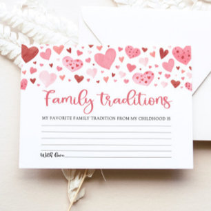 Invitación Juego de Baby Shower de tradiciones familiares de 