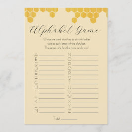 Invitación Juego de Baby Shower: Mamá es Abeja