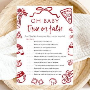 Invitación Juego de Baby Shower "manos libres" o "niños verda