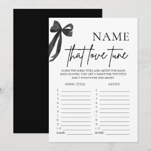 Invitación Juego de Baby Shower Nombra esa Canción de Amor co
