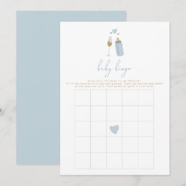 Invitación Juego de Bingo Baby Shower para botellas de Poppin