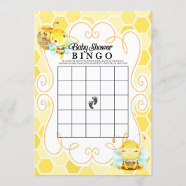 Invitación Juego de Bingo de Baby Shower