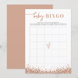 Invitación Juego de Bingo de Baby Shower de las Secuencias de