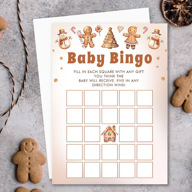 Invitación Juego de Bingo de Baby Shower para Navidades de Gi (Subido por el creador)
