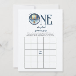 Invitación Juego de bingo de cumpleaños maravilloso