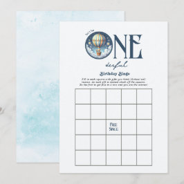 Invitación Juego de bingo de cumpleaños maravilloso